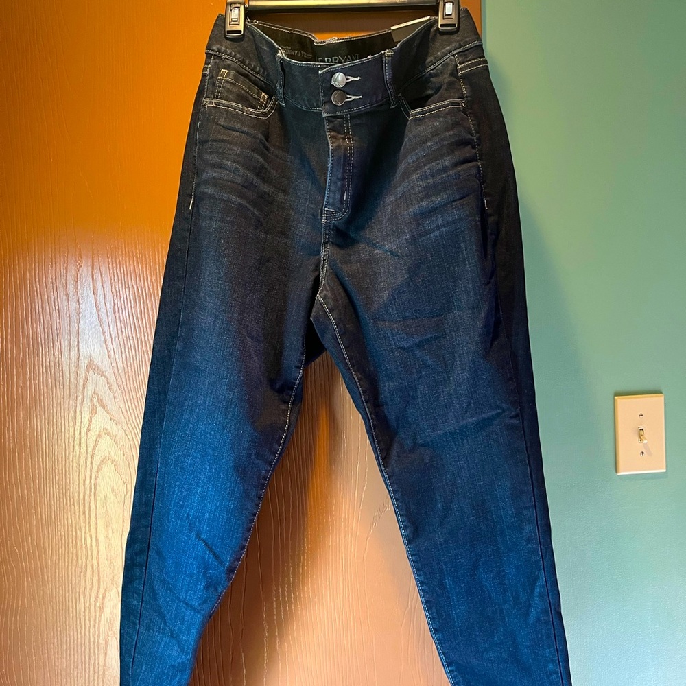 NEW Lane Bryant High Rise Skinny Dark Wash Jeans. Size 14 short.